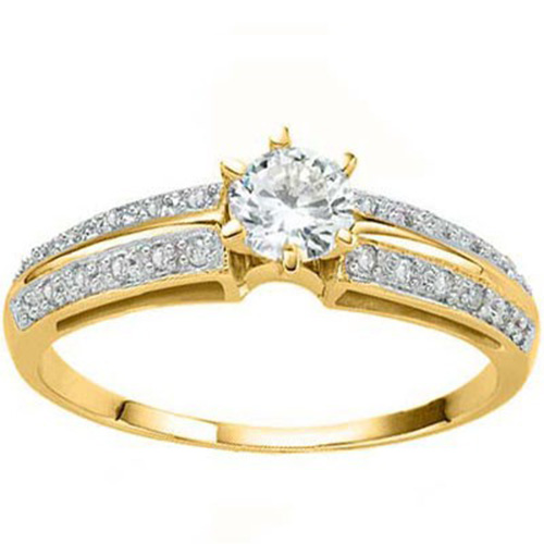 VS CLARITY ! 1/2 CT DIAMOND SOLITAIRE 10KT SOLID GOLD ENGAGEMENT RING