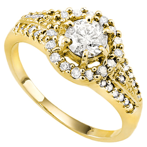 VS CLARITY ! 1/2 CT DIAMOND SOLITAIRE 10KT SOLID GOLD ENGAGEMENT RING