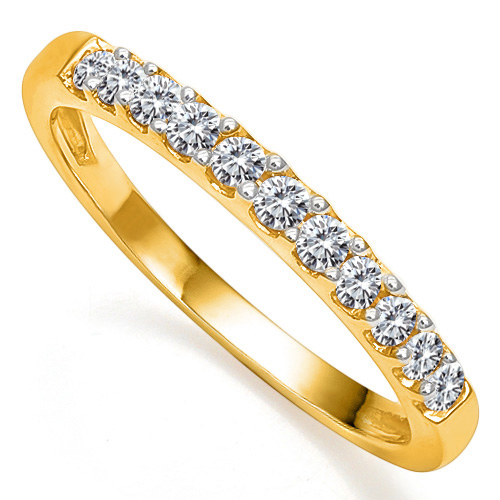 1/3 CT DIAMOND MOISSANITE (VVS) 10KT SOLID GOLD  WEDDING RING