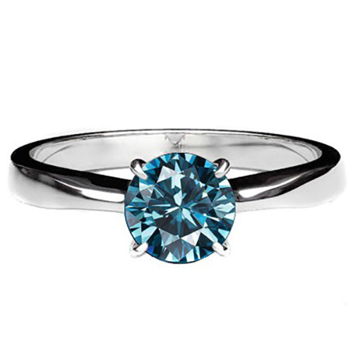 Jewelryroom.com - 1/4 CT GENUINE BLUE DIAMOND SOLITAIRE 10KT SOLID GOLD ...