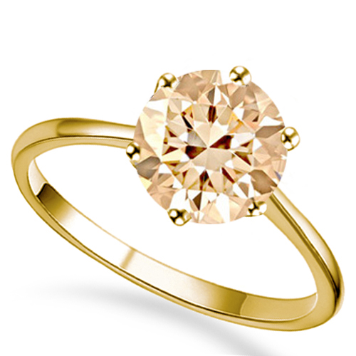 4.5MM GENUINE CHOCOLATE DIAMOND SOLITAIRE 10KT SOLID