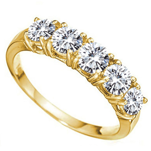 BEAUTEOUS ! 1.50 CT DIAMOND MOISSANITE (HEART & ARROWS CUT/VVS) 10KT SOLID GOLD ENGAGEMENT RING