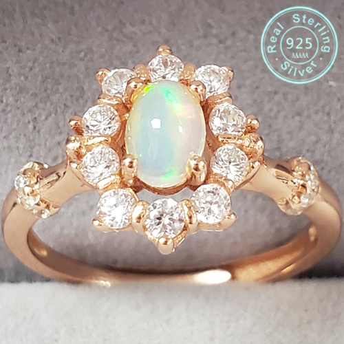 14K Yellow Gold Plated 5.42 Carat Genuine Ethiopian Opal, Citrine and White Topaz .925 Sterling Silver Earrings