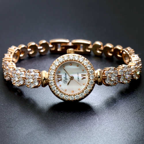 Jewelryroom.com - LUXURY SPARKLING SYNTHETIC DIAMOND-ENCRUSTED 18K GOLD ...