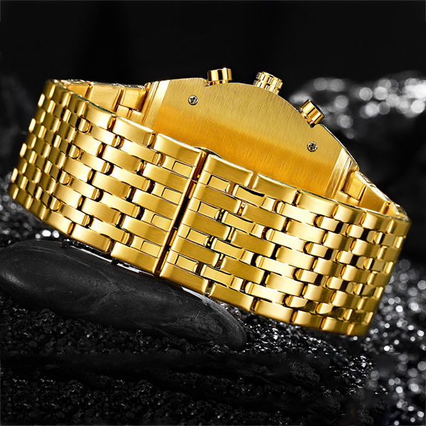 CLASSIC CHRONOGRAPH 18K GOLDPLATED WATER RESISTANT