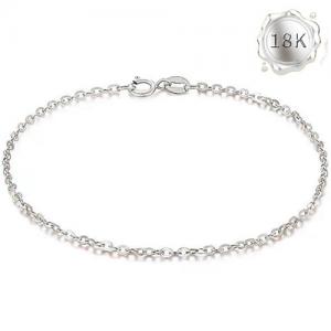 17CM AU750 18K SOLID GOLD CABLE CHAIN 18KT SOLID GOLD BRACELET