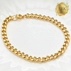 20CM 3.5G AU750 MENS CURB CHAIN 18KT SOLID GOLD BRACELET