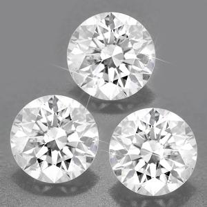 MESMERIZING ! 0.30 CT GENUINE DIAMOND BRILLIANT CUT LOOSE LOT (3 PC)