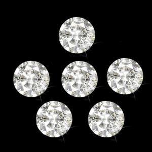 SMASHING ！0.50 CT GENUINE DIAMOND BRILLIANT CUT LOOSE LOT (6 PC)