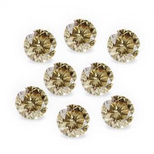 GLAMOROUS ! 1.00 CT CHOCOLATE DIAMOND ROUND CUT LOOSE LOT (8 PC)