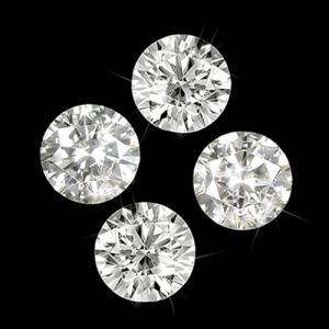 SPARKLING ! 1.00 CT GENUINE DIAMOND BRILLIANT CUT LOOSE LOT (4 PC)