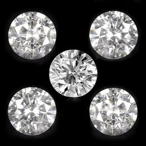 PRECIOUS ! 1.00 CT GENUINE DIAMOND BRILLIANT CUT LOOSE LOT (5 PC)