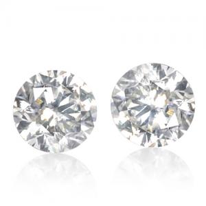 IRRESISTIBLE ! 0.43  CARAT GENUINE DIAMOND BRILLIANT CUT LOOSE LOT (2 PC)