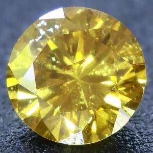 EXCELLENT ! 0.25 CT GENUINE LIGHT YELLOW DIAMOND BRILLIANT CUT LOOSE