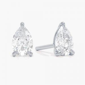 UXURY COLLECTION ! 2/3 CT LAB-GROWN DIAMOND (D/VS) 10KT SOLID GOLD EARRINGS STUD