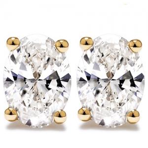 LUXURY COLLECTION ! 1/3 CT LAB GROWN DIAMOND (D-F/VS)10KT SOLID GOLD EARRINGS STUD