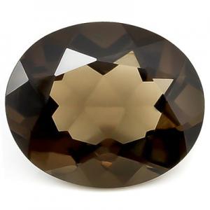 FOXY ! 4.34 CT SMOKEY GEMSTONE BOLE BROWN OVAL CUT GEMSTONE LOOSE