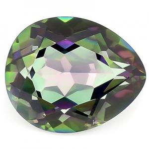 PRECIOUS ! 4.73 CT MYSTIC GEMSTONE MAGICAL RAINBOW PEAR CUT LOOSE GEMSTONE