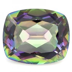 ELEGANT ! 5.33 CT MYSTIC GEMSTONE MAGICAL RAINBOW EMERALD CUT LOOSE GEMSTONE