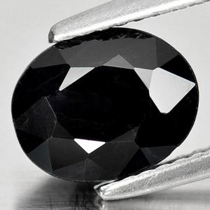 ASTONISHING ! 5.60 CT GENUINE BLACK SAPPHIRE OVAL CUT LOOSE GEMSTONE