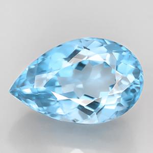 MESMERIZING ! 6.03 CT BABY SWISS BLUE TOPAZ PEAR CUT LOOSE GEMSTONE