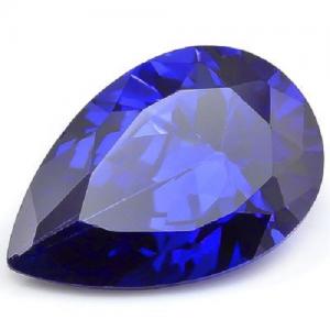 HIGH INTENSITY COLOR ! 8.50 CARAT LAB TANZANITE PEAR CUT LOOSE GEMSTONE