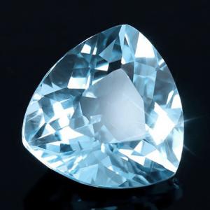 IRRESISTIBLE ! 3.83 CT BABY SWISS BLUE TOPAZ SKY BLUE TRILLION CUT LOOSE GEMSTONE