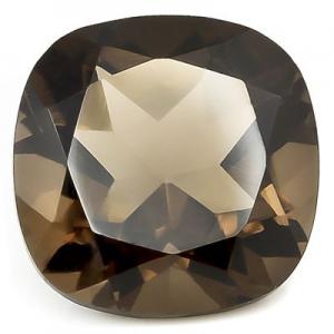 IMMACULATE ! 3.84 CT SMOKEY GEMSTONE BOLE BROWN CUSHION CUT GEMSTONE LOOSE