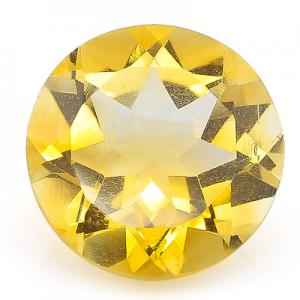 MARVELOUS ! 4.59 CT CITRINE GOLDEN YELLOW ROUND CUT GEMSTONE LOOSE