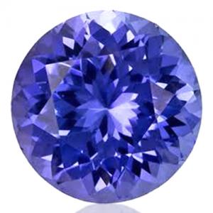 HIGH INTENSITY COLOR ! 6.20 CARAT LAB TANZANITE ROUND CUT LOOSE GEMSTONE