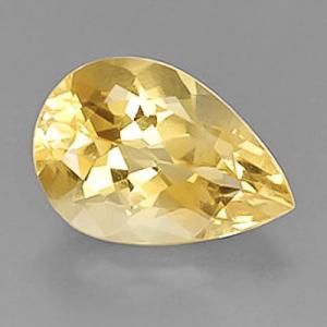 BEAUTIFUL ! 4.08 CT CITRINE CANARY YELLOW PEAR CUT GEMSTONE LOOSE