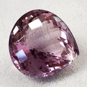 AWESOME ! 3.48 CT AMETHYST VIVID PURPLE HEART CUT LOOSE GEMSTONE