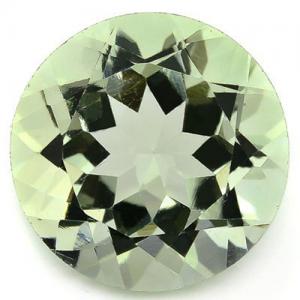 BEAUTIFUL ! 3.78 CT GREEN AMETHYST LIGHT GREEN TEA ROUND CUT LOOSE GEMSTONE