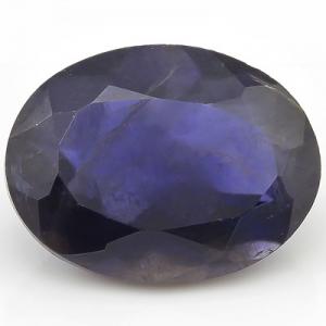 ALLURING ! 1.55  CT IOLITE PUPLISH BLUE OVAL CUT LOOSE GEMSTONE