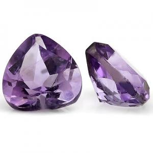 ADORABLE ! 1.10 CT AMETHYST FLORAL LAVENDER GEMSTONE