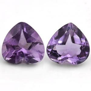 MARVELOUS ! 1.25 CT AMETHYST FLORAL LAVENDER GEMSTONE