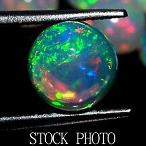 TOP GRADE BEAUTIFULLY FIERY & COLOURFUL! RARE 6MM ROUND SHAPE GENUINE ETHIOPIAN OPAL NATURAL LOOSE GEMSTONE