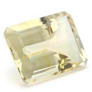 ADORABLE ! 4.27 CT CITRINE CANARY YELLOW EMERALD CUT GEMSTONE LOOSE