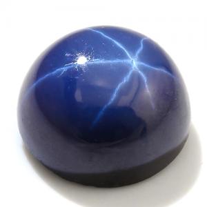 1.66 CT STAR SAPPHIRE DEEP NAVY BLUE WITH STAR SHADOW LOOSE GEMSTONE