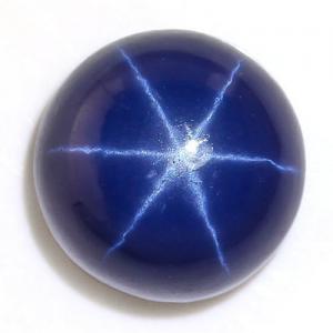 1.82 CT STAR SAPPHIRE DEEP NAVY BLUE WITH STAR SHADOW LOOSE GEMSTONE