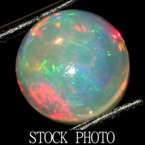 TOP GRADE BEAUTIFULLY FIERY & COLOURFUL! RARE 7MM ROUND SHAPE GENUINE ETHIOPIAN OPAL NATURAL LOOSE GEMSTONE