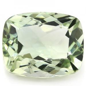 BRILLIANT ! 3.04 CT GREEN AMETHYST LIGHT GREEN TEA CUSHION CUT LOOSE GEMSTONE