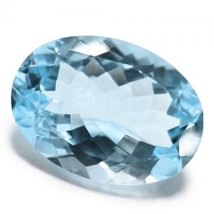 LOVELY ! 3.64 CT BABY SWISS BLUE TOPAZ OVAL CUT LOOSE GEMSTONE