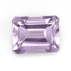 BEAUTEOUS ! 3.92 CT AMETHYST VIVID PURPLE EMERALD CUT LOOSE GEMSTONE