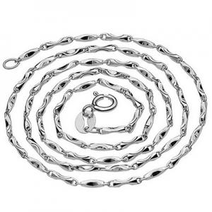 SUPERB ! 16 INCHES 1MM STERLING SILVER ITALIAN INGOTS CHAIN