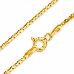 18 INCHES 45CM ITALY BOX CHAIN 925 STERLING SILVER NECKLACE