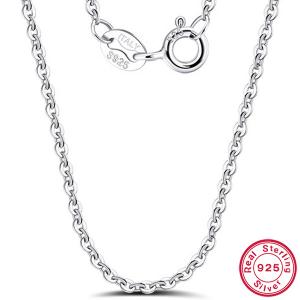 60CM ITALY CABLE CHAIN 925 STERLING SILVER NECKLACE