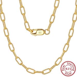 60CM ITALY CABLE CHAIN 925 STERLING SILVER NECKLACE