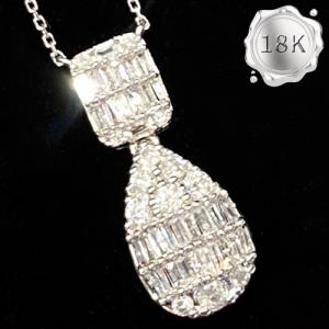 LUXURY VS COLLECTION ! 0.56 CT GENUINE DIAMOND 18KT SOLID GOLD NECKLACE