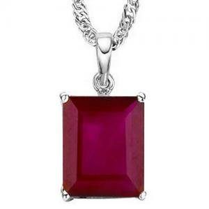 VS CLARITY ! 4/5 CT EUROPERAN RUBY 10KT SOLID GOLD PENDANT